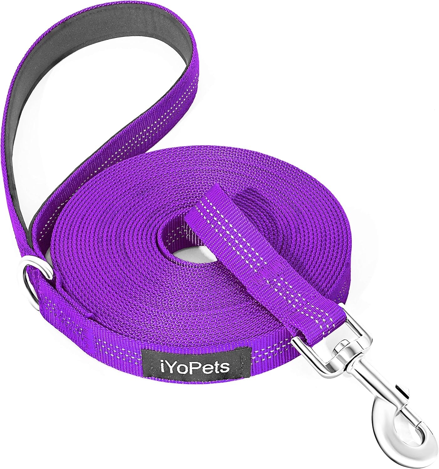 Long Dog Leash for Obedience Recall Training - Great for Training, Play, Camping, or Backyard (20FT, Pink Heart)
