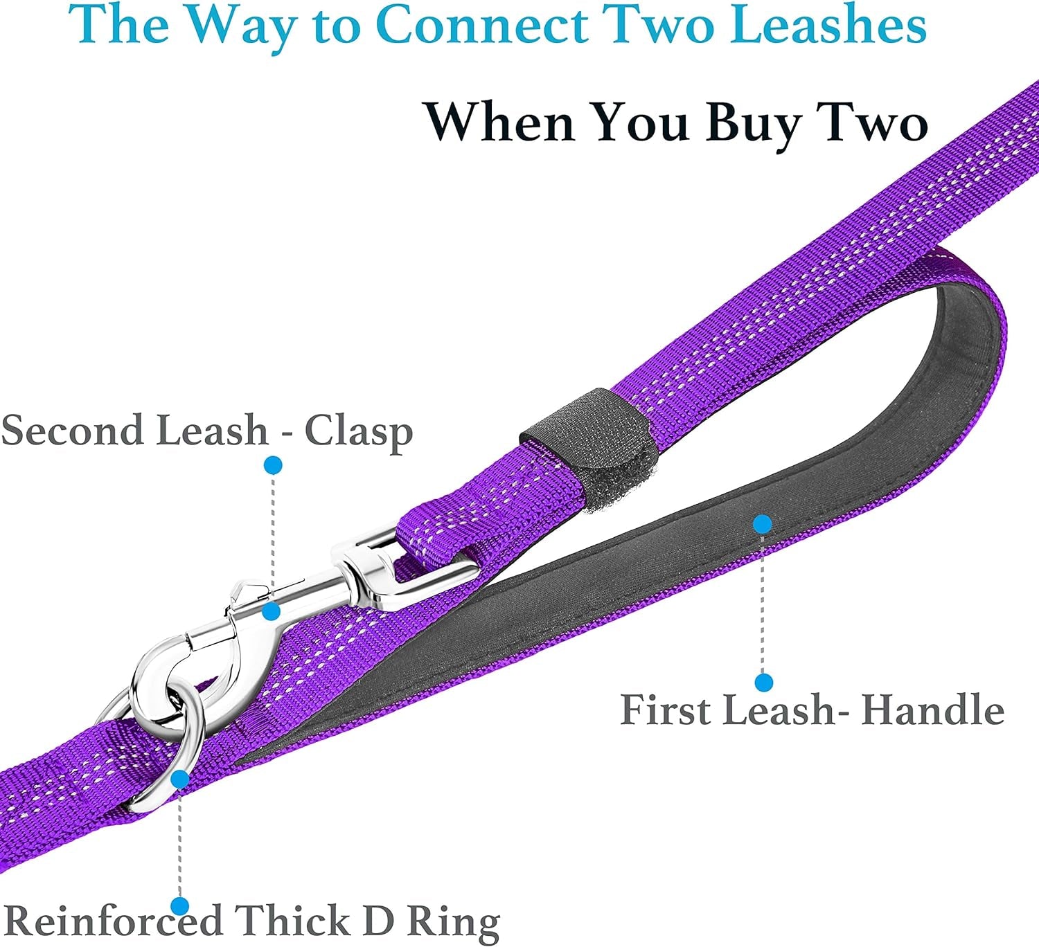 Long Dog Leash for Obedience Recall Training - Great for Training, Play, Camping, or Backyard (20FT, Pink Heart)
