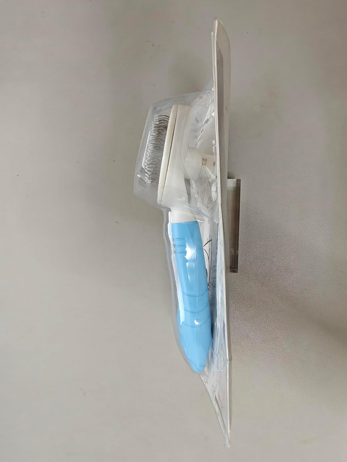 Self Cleaning Slicker Brush for Shedding and Grooming, Gently Removes Loose Undercoat, Mats Tangled Hair Pet Brush for Short and Long Hair (Blue)