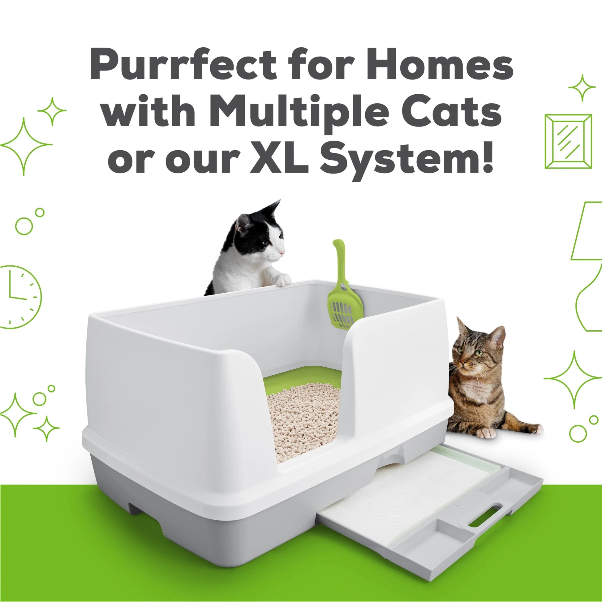 Purina  Breeze Non Clumping Cat Litter Pellets, Low Dust, Odor Control, (8) 7 Lb. Pouch