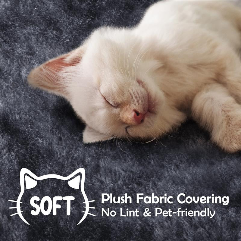 【#Fathersdaygift】Yaheetech 57'' Cat Tree Multilevel Cat Tower with 2 Condos & Dangling Ball & round Platform & Ladder