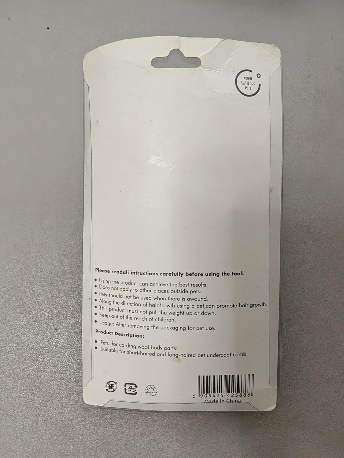 Self Cleaning Slicker Brush for Shedding and Grooming, Gently Removes Loose Undercoat, Mats Tangled Hair Pet Brush for Short and Long Hair (Blue)