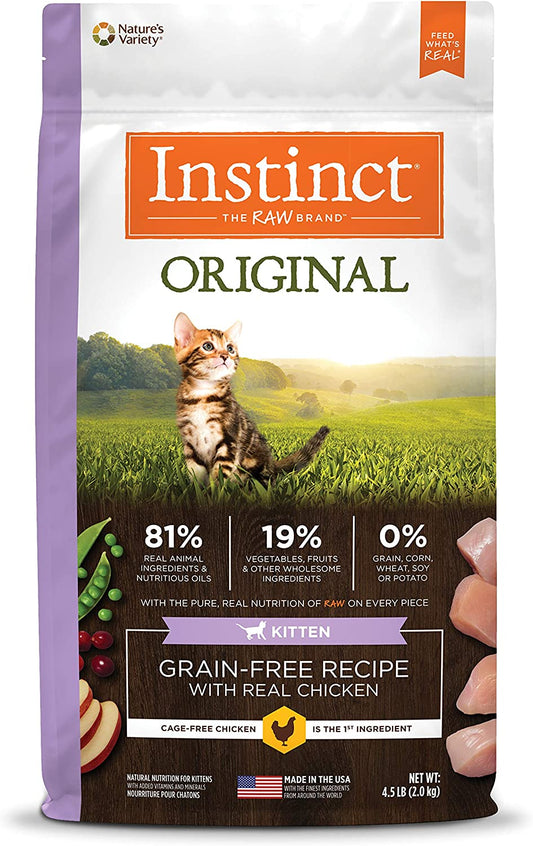 Original Kitten Chicken Dry Cat Food, 4.5 Lb. Bag