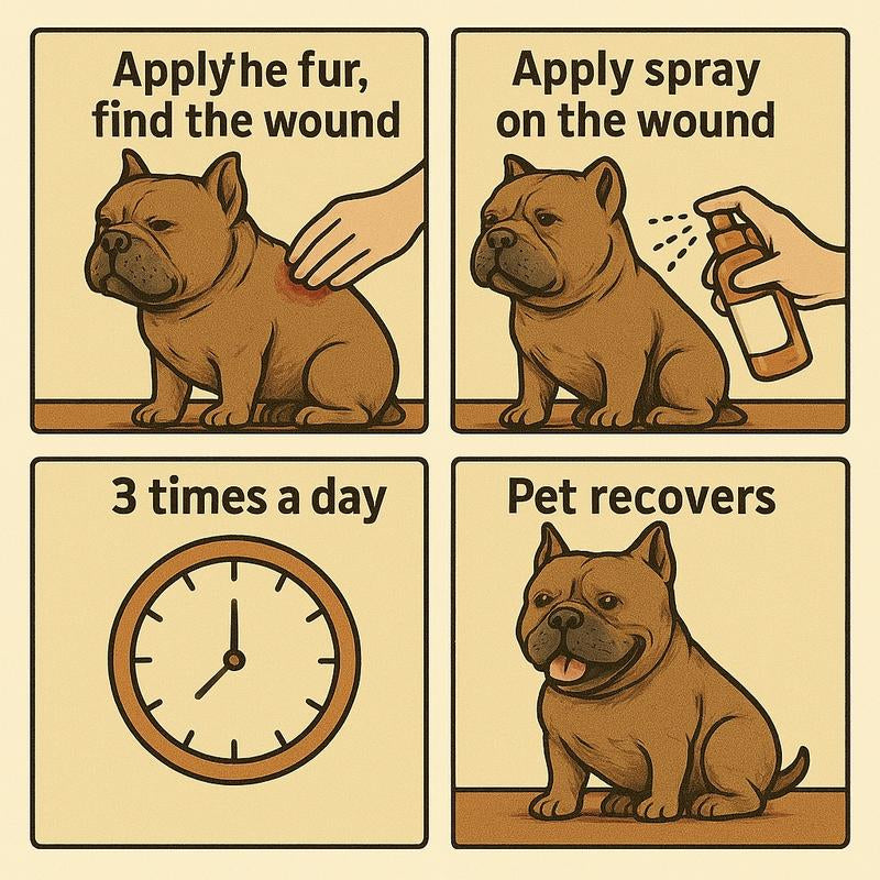 Puainta Pipot Skin Sprays for Dogs and Cats - Nature Soothing Spray, Clean & Soften, Reduce Itchy Scratching