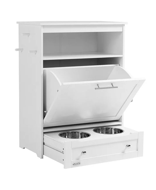 Pet Feeder Station Storage Cabinet, Storage Container,