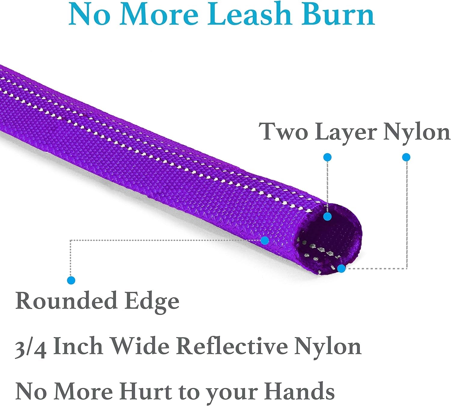 Long Dog Leash for Obedience Recall Training - Great for Training, Play, Camping, or Backyard (20FT, Pink Heart)