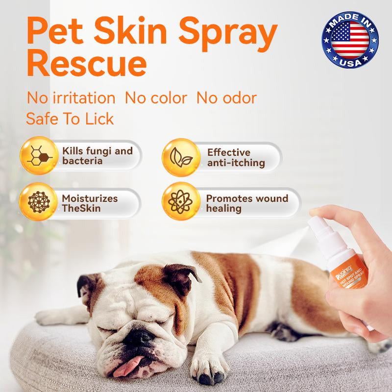 Puainta Pipot Skin Sprays for Dogs and Cats - Nature Soothing Spray, Clean & Soften, Reduce Itchy Scratching
