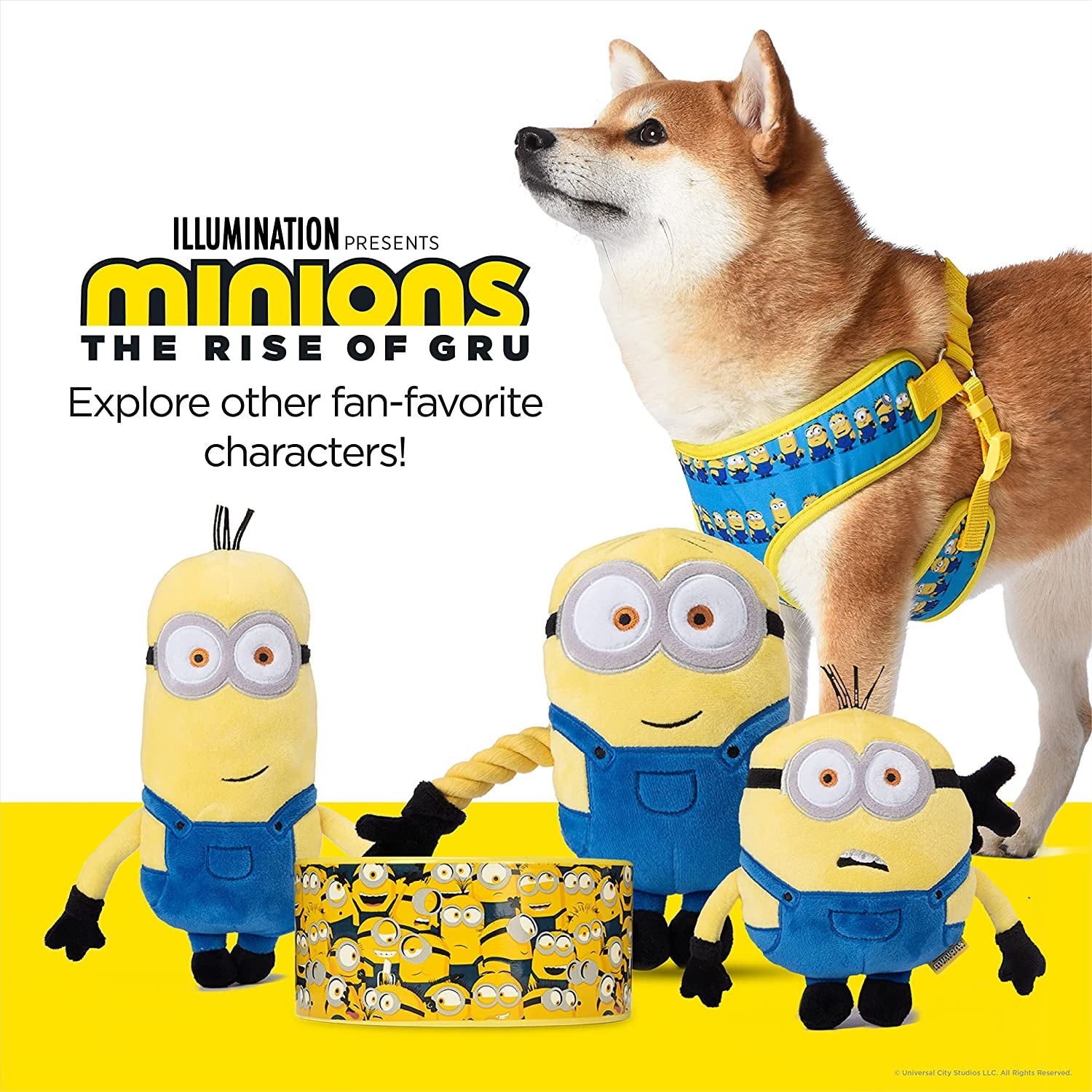 Despicable Me Vinyl Squeaker Ball Dog Toys Bob, Kevin, and Otto, 3 Pack | Yellow Plastic Small Squeaky Dog Chew Toys from  | Plastic Dog Toys