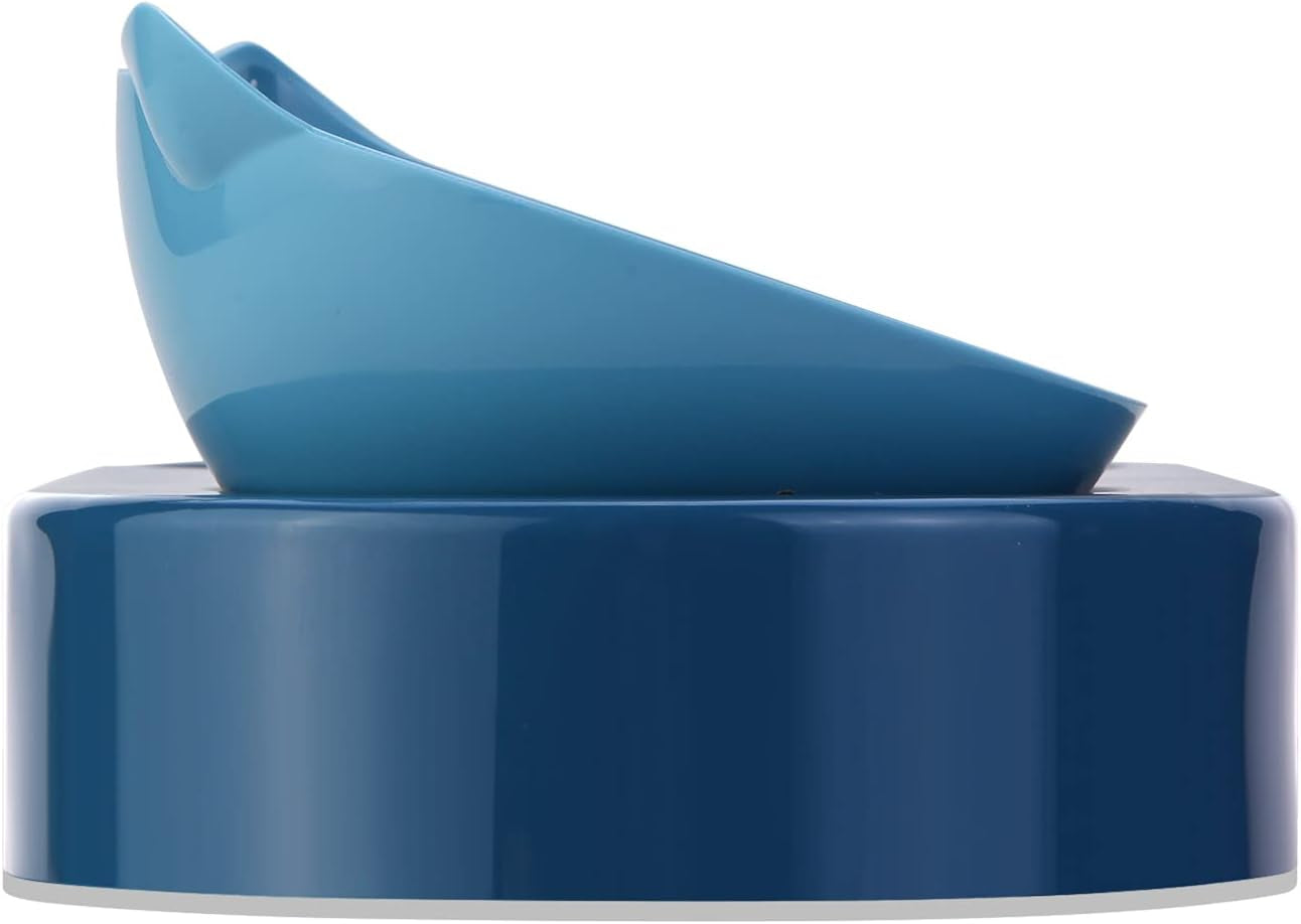 Cat Dog Automatic Water and Food Bowls,Tilted Cat Food Bowl Water Food Bowl Double 0-15°Adjustable Tilted Water and Food Bowl Set,Raised Pet Bowl for Cats or Small Dogs Cat Water Bowl